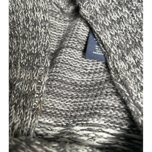 Skyr Boys Kids 6 Grey Cardigan Button Down Snowflake Winter Knit Cotton - Picture 4 of 12